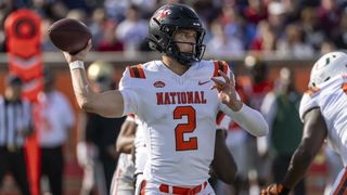 Six offensive players the Saints should keep an eye on in Mobile (Analysis). Photo by Vasha Hunt-Imagn Images